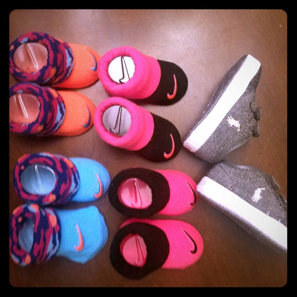 Baby Nike Booties and Ralph Lauren shoes